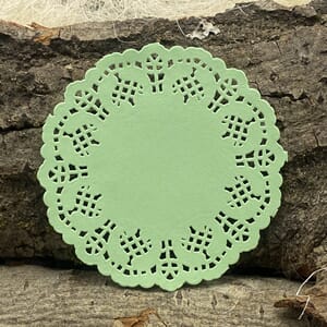 Papirdesign - Doilie, grønn