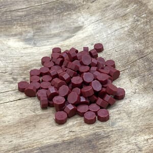 Papirdesign - Voks 2, mørk rød - lakkstempel/