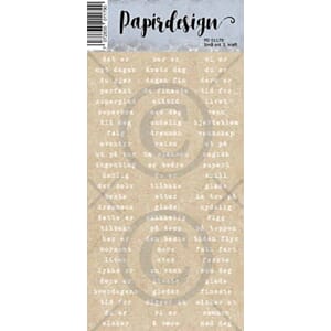 Klistremerker, Små ord 3, kraft, Papirdesign