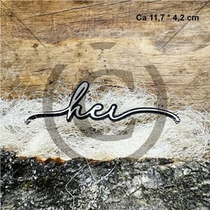 Papirdesign - HEI  - DIES - Ca 11,7x4,2 cm