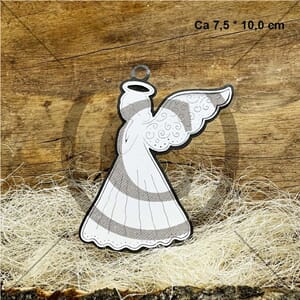 Papirdesign dies, Engel 2, ca 7,5x10cm