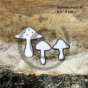 Papirdesign - SOPP  - DIES - Ca 5,5x5 cm