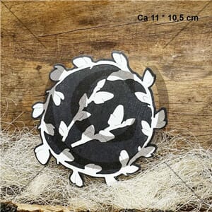 Papirdesign - GÅSUNGER KRANS  - DIES - Ca 11x10,5 cm