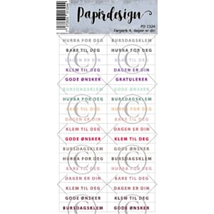 Papirdesign, Klistremerker, Fargerik 4, dagen er din