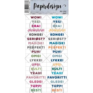 Papirdesign, Klistremerker, UPS!