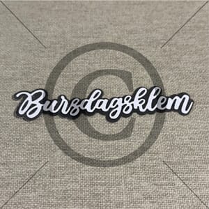 Papirdesign dies, Bursdagsklem 5