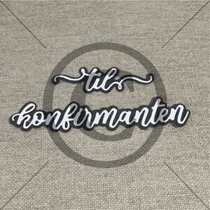 Papirdesign dies, Til konfirmanten 3