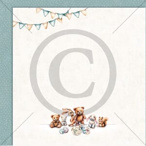 Papirdesign mønsterark, Du er best, 12x12 - Søte små venner