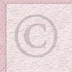 Papirdesign mønsterark, Nydelige dåpsjente, 12x12 - Søte små