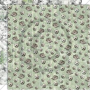 Papirdesign mønsterark, Fotballkamp, 12x12, Ungdomstid