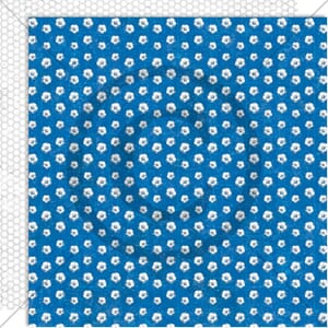 Papirdesign mønsterark, Fotball, 12x12, Ungdomstid