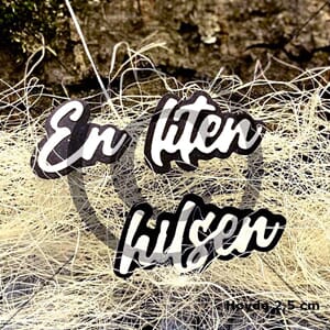 Papirdesign - EN LITEN HILSEN - Dies