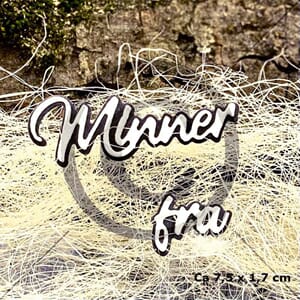 Minner fra (Papirdesign  dies )