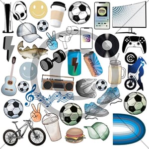 Gutteklipp, Papirdesign mønsterark, 12x12