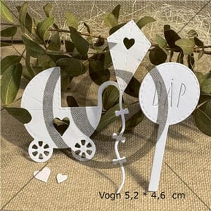 Papirdesign - PD1582 Små babydies 2 - dies