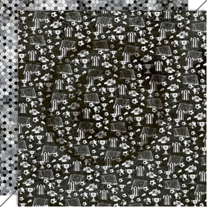 Papirdesign - PD 1604 Fotballting - 12x12 mønsterark