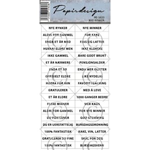 Papirdesign - PD1623 Nye rynker - klistremerker