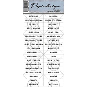 Papirdesign - PD1624 Morsdag og farsdag - klistremerker