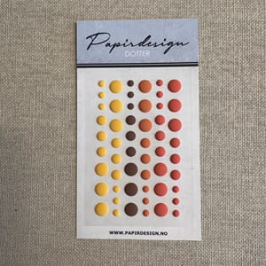 Papirdesign - PD1643 Dotter rust, matte