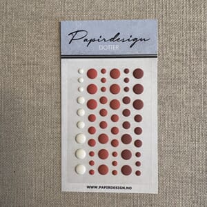 Papirdesign - PD1646 Dotter vintage rød