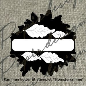 PD1684 Roseramme, Papirdesign dies