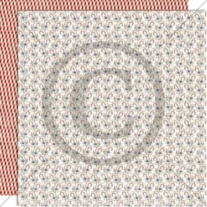 PD1715 Sukkertøystenger, Papirdesign mønsterark 12x12