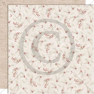 PD1719 Vintage julebær, Papirdesign mønsterark 12x12