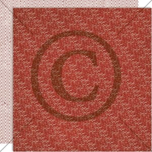 PD1721 God jul, rød, Papirdesign mønsterark 12x12