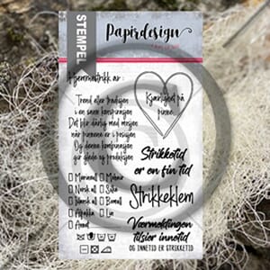 Hjemmestrikk, stempler