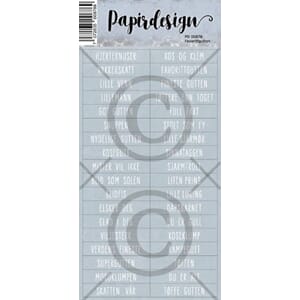 Favorittgutten (klistremerker), Papirdesign