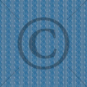 Blå flettestrikk, mønsterark 12x12