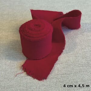 Bånd, mørk rød, Papirdesign, 4 cm X 4,5 m