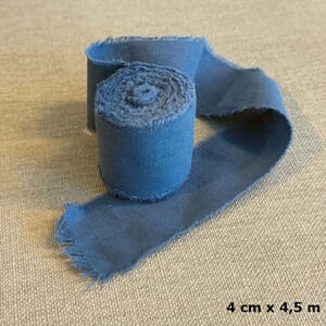 Bånd, jeansblå, Papirdesign, 4 cm X 4,5 m