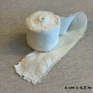 Bånd, kremhvit, Papirdesign, 4 cm X 4,5 m