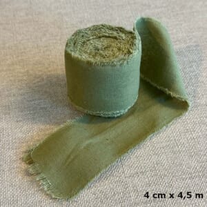 Bånd, grønn, Papirdesign, 4 cm X 4,5 m