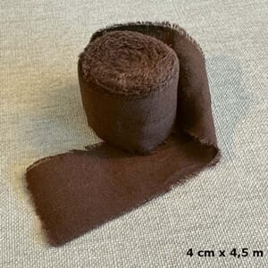 Bånd, brun, Papirdesign, 4 cm X 4,5 m