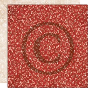 Julen hjemme , Papirdesign mønsterark, 12x12