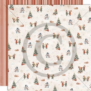 Barnas jul , Papirdesign mønsterark, 12x12