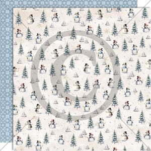 Papirdesign - Snømenn mønsterark, 12x12