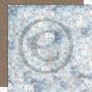 Papirdesign - Snøstorm mønsterark, 12x12