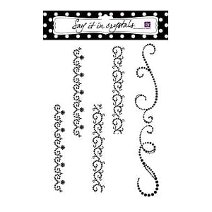 Say it in Crystals, Swirls black