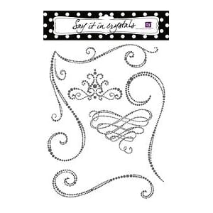 Say it in Crystals, Swirls black