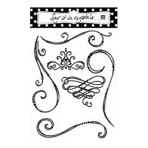 Say it in Crystals, Swirls black