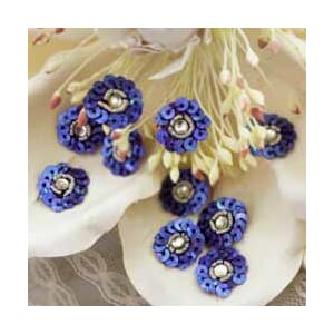 SEQUIN CENTER DK BLUE