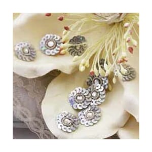 SEQUIN CENTER SILVER