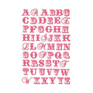 ALPHA STICKER PINK FLIGHTS OF