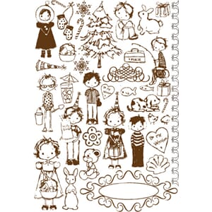 FLOCKED RUB ONS 5 X 7 CELEBR