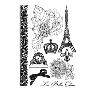 CLING STAMP 3.5X5 EN FRANCAIS