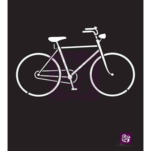 6x6 Stencil - Bicycle