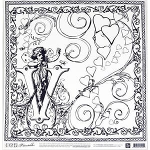 12x12 kartong, Paintable II, Amour